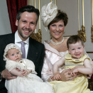 Leah Isadora Behn with her parents and sister Maud Angelica. Photo: Bjørn Sigurdsøn /  The Royal Court / Scanpix.